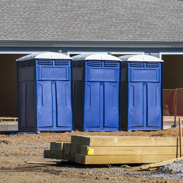 are there different sizes of portable toilets available for rent in Delshire